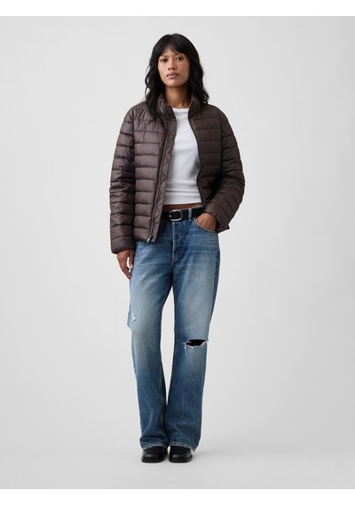 Gap V-frch Logo Lw Puffer Jkt Kadın Kahverengi Mont 910106004