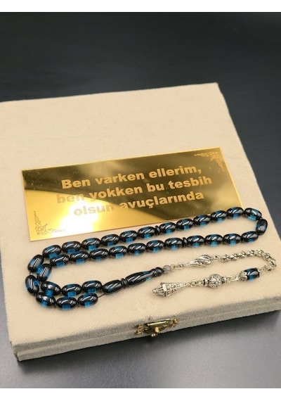 Sürmeli Beyrut Tespih Mavi - Siyah