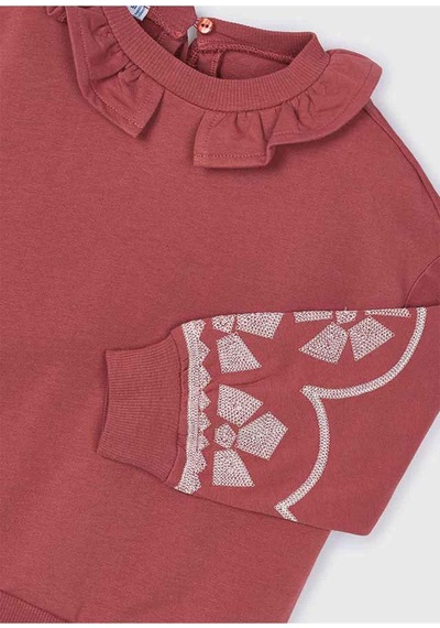 Mayoral Kışlık Kız Çocuk Uzun Kol Sweat - Koyu Kiremit Mayoral Kışlık Kız Çocuk Uzun Kol Sweat - Koyu Kiremit