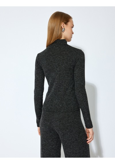Koton Koton X Şahika Ercümen - Slim Fit Dikiş Detaylı Uzun Kollu Dik Yaka Bluz Antrasit 5wak80337ek Antrasit Koton Koton X Şahika Ercümen - Slim Fit Dikiş Detaylı Uzun Kollu Dik Yaka Bluz Antrasit 5wak80337ek Antrasit
