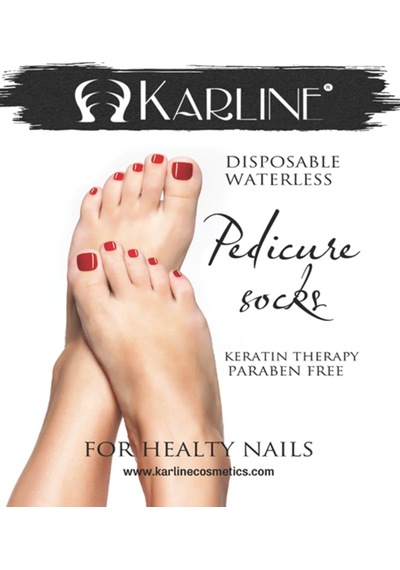 Karline Keratinli Susuz Pedikür Çorabı