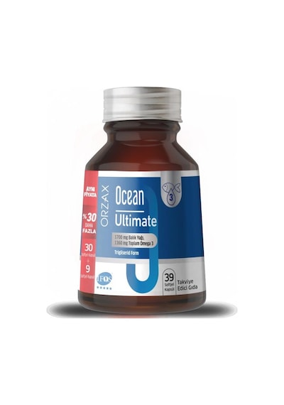 Ocean Ultimate Balık Yağı 1700 Mg Softjel 39 Kapsül Avantajlı Paket