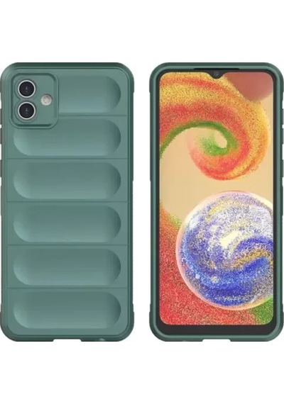 Newface Samsung Galaxy A06 Kılıf Optimum Silikon - Koyu Yeşil