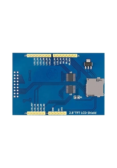 2.8 İnç Dokunmatik Tft Lcd Shield 240x320 Ekran Modülü Sd Kartlı Dokunmatik Kalemli Proje Geliştirme Kartı Arduino Uyuml