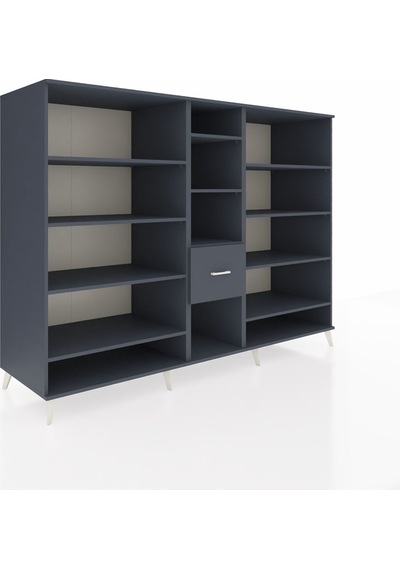 Kronos Dolap 11 Raflı 3 Çekmeceli 220x59x163 Antrasit-antrasit Antrasit-antrasit Kronos Dolap 11 Raflı 3 Çekmeceli 220x59x163 Antrasit-antrasit Antrasit-antrasit