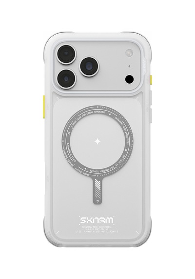 Apple iPhone 18 Pro Max Uyumlu Kılıf M-safe Şarj Özellikli Airbag Tasarımlı Skinarma Avion Kapak Beyaz