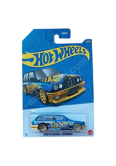 Hot Wheels Bmw M3 Wagon - 58. Yıl Dönümü Serisi Blue & Gold Mix 2 Metalflake Mavi-altın 1/64 Dieca Çok Renkli