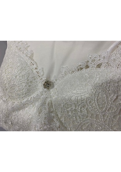 Carmella 350 Penye 6 Lı Kadın Gecelik Sabahlık Pijama Takım Ekru (536147300)
