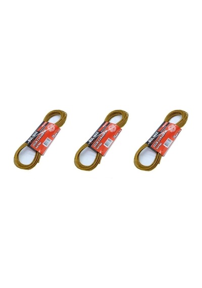 3 Adet 10 Metre Çelik Çamaşır Ipi Metal Sarı Diğer