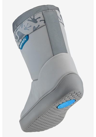Hopfrög Rain Boots Süper Mat Havalı Gri Suya Ve Soğuğa Dayanıklı Barefoot Çocuk Botu Gri