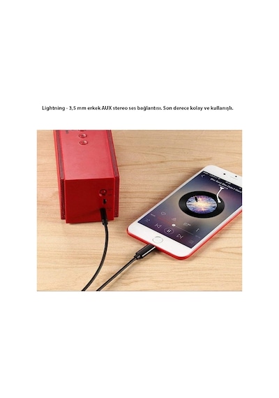 Eıma Em-02i Lightning To 3.5mm Aux Kablo Apple Uyumlu iPhone