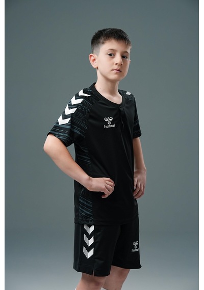 Hummel Line Kamp Tişört Siyah Çocuk