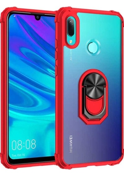 Huawei Y6 2019 Kılıf Zore Mola Kapak Kırmızı