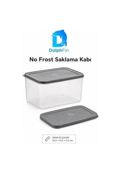 No Frost Saklama Kabı 3150 Ml Siyah