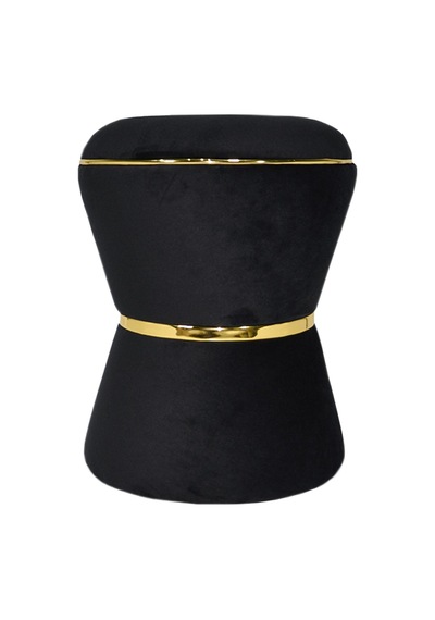 Fine Black-gold Puf Siyah - Altın