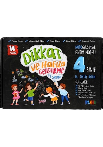 9-10 Yaş Dikkat ve Hafıza Geliştirme Programı 4. Sınıf Monera Ya