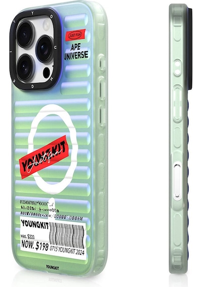 Apple iPhone 16 Pro Max Uyumlu Kılıf Magsafe Şarj Özellikli Youngkit Chameleon Serisi Kapak Kırmızı