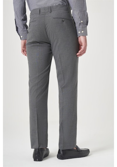 İmza Füme Yan Cep Filafil Desen Slim Fit Esnek Pantolon 1003260152 Antrasit
