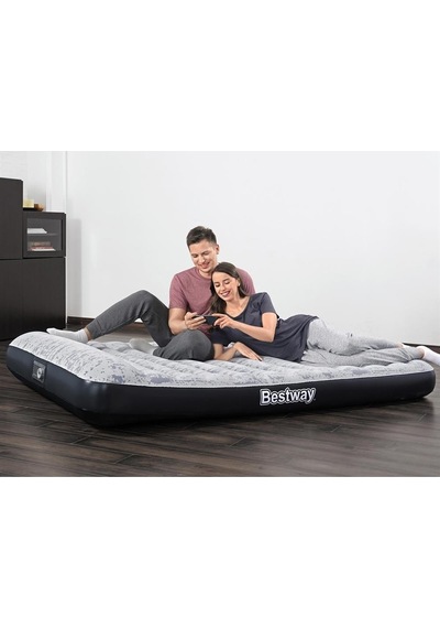 Bestway Bestway Çift Kişilik Desenli Pompalı Şişme Yatak Çok Renkli