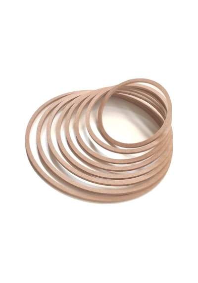 8'li Ham Mdf, 8mm Kalınlık, 30 Cm Kasnak, Boyanabilir Vidasız Kasnak, Makrome Halkası, Düş Kapanı