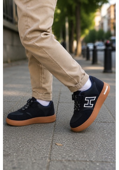 Mini Bonito Kız Erkek Çocuk Günlük Sneakers Spor Ayakkabı Şık Ve Rahat Çocuk Ayakkabısı Lacivert