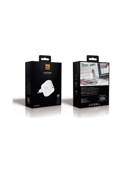 Nettech Nt-hch09 100w Pd+qc Ganprime Şarj Aleti Beyaz