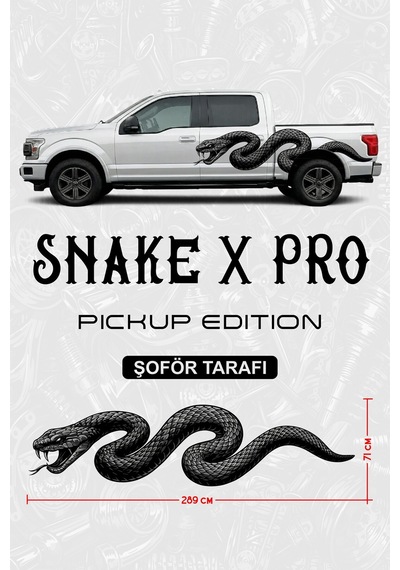 Snake X Pro Pıckup Edıtıon Yan Gövde Sticker Şoför - 854134308