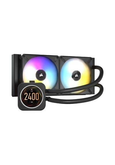 Corsair Cw 9060061 Ww Icue H100I Elite Lcd Ekran 240Mm Sıvı Işlem