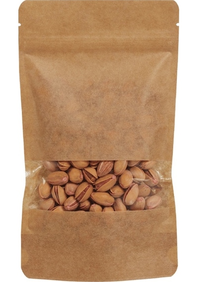 Packanya Kraft Dar Pencereli Doypack 2000'li 13 x 22.5 + 3.5 CM