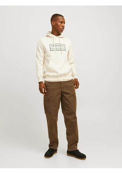 Jack & Jones Erkek Sweatshirt Krem 12262513 Jorfrederıksberg 25kw21000458 W210200 Krem