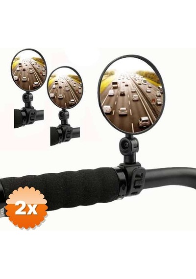 2 Adet Geniş Açılı Scooter Bisiklet Dikiz Aynası