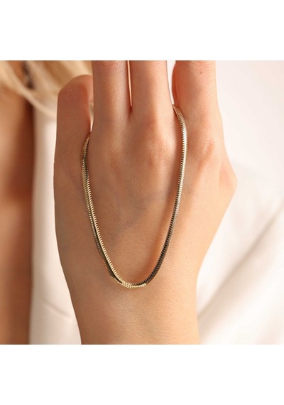 Sembol Gold 50 CM Balık Sırtı Altın Zincir 3 MM