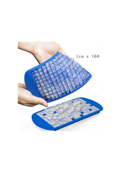 160'lı Mini Küp Şekilli Silikon Buz Kalıbı Buzluk Renkli Silikon Buzluk 1 X 1 Cm Silikon Diğer