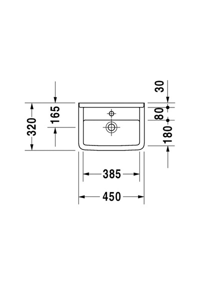 Duravit Starck 3 Kucuk Lavabo 450 x 320 MM 0750450000