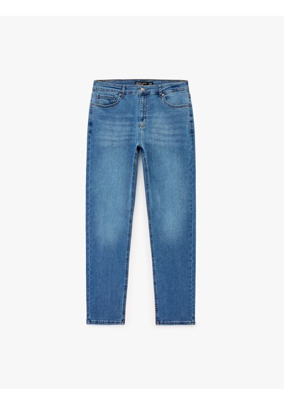 Koton Normal Bel Cepli Pamuklu Slim Fit Jean Pantolon - Brad Jean Orta İndigo 6sam40361nd Koton Normal Bel Cepli Pamuklu Slim Fit Jean Pantolon - Brad Jean Orta İndigo 6sam40361nd