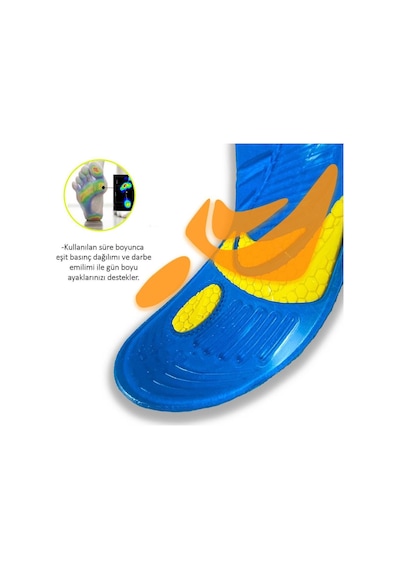 Gel Comfort GC13 Yumuşak Jel, Rahat, Konfor, Sneaker Ayakkabı Tabanlık