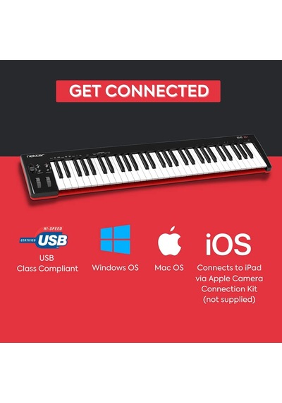 Se61 Usb Mıdı Controller Klavye, Nektar Daw Entegrasyonlu, Siyah, 61 Tuş