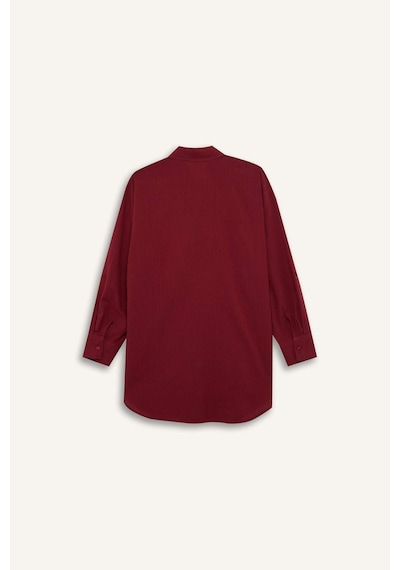 DeFacto Regular Fit Pamuklu Plaj Gömleği-Fall in Love W8241AZ25SMBR285 Bordo