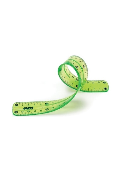 Puti Flexi Kırılmaz Cetvel 30 CM Şeffaf