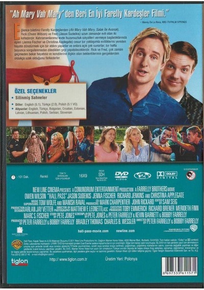 Açık Çek Hall Pass Dvd