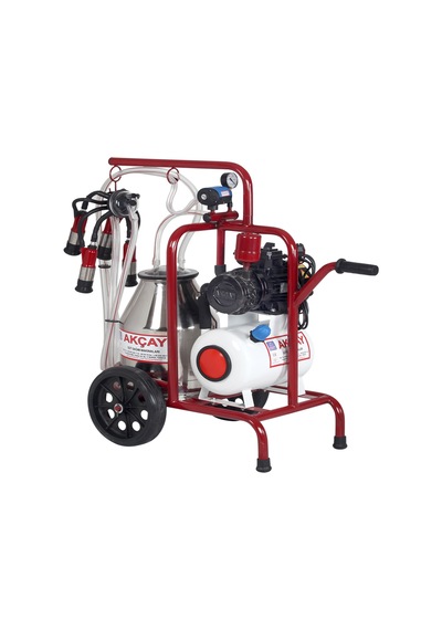 Tek Sağım Kuru Sistem 30 Lt Krom Güğümlü Süt Sağım Makinesi