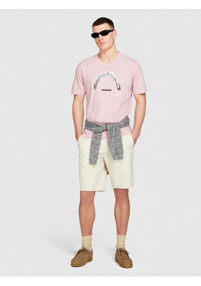 %100 Pamuk Önü Baskılı Bisiklet Yaka T-shirt Erkek Mix T-shirt - 324p3ı1xs103j Çok Renkli