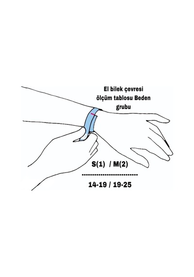 Fileli El Bilek Ateli Çift Taraflı 2 Numara - Static Hand Wrist Airtex Fabric