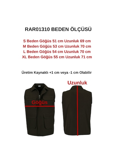 Modarar Erkek Keten Yelek Regüler Fit Yakalı Haki Renk Rar01310 Haki