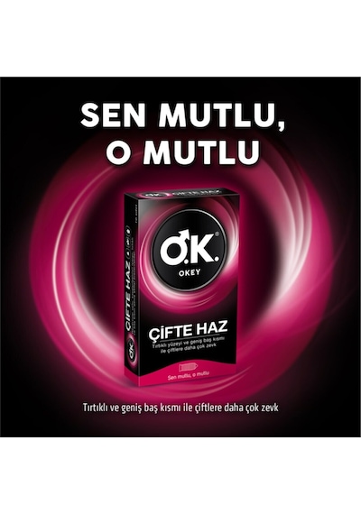 Okey Çifte Haz Prezervatif 40'lı