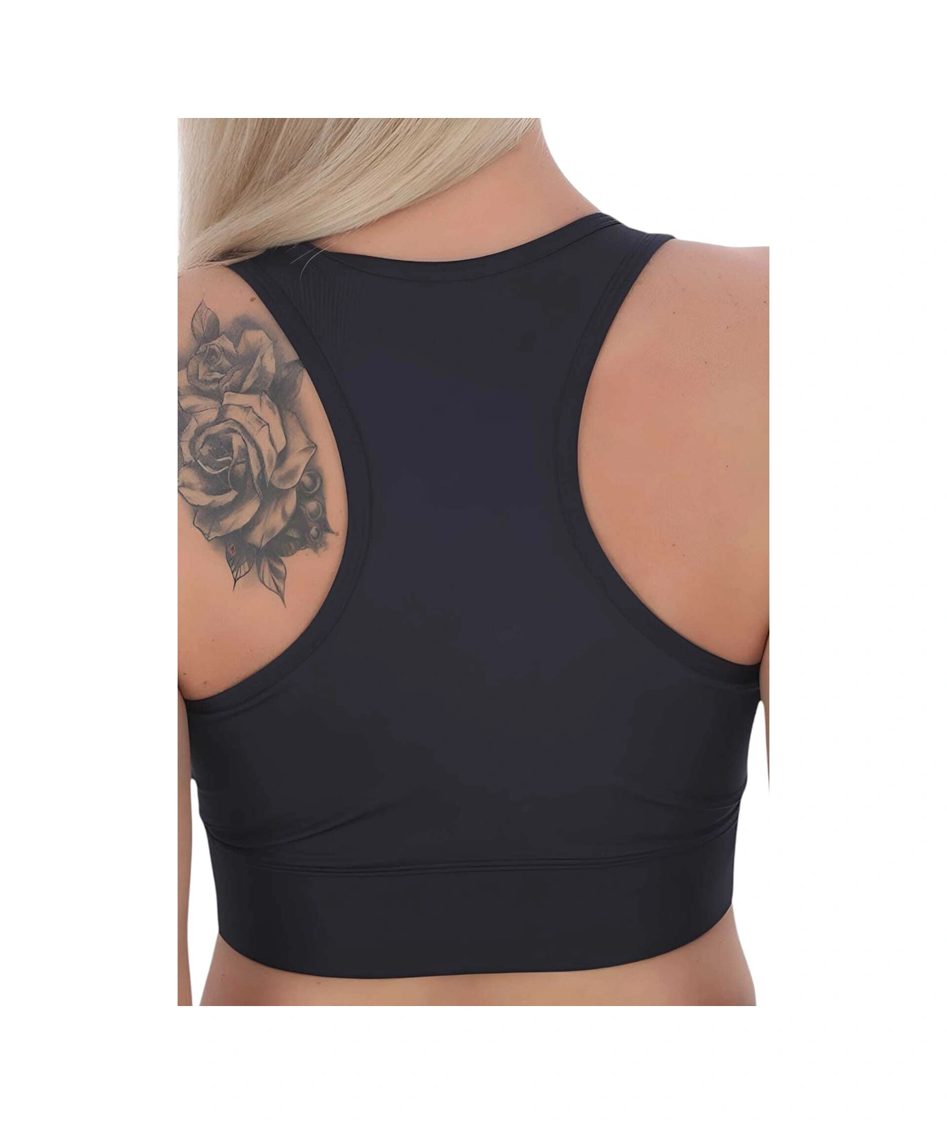 Tezzgelsin Kadın Fermuarlı Sporcu Crop Kadın Büstiyer Lacivert