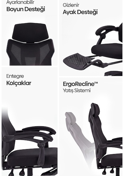 Zephyr Oyuncu Koltuğu Siyah