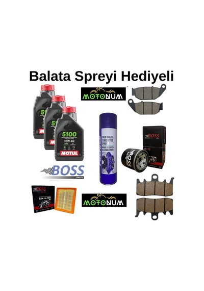 Cf Moto Sr 450 Ön Arka Fren Balata Takımı Ve Bakım Seti Motul 5100