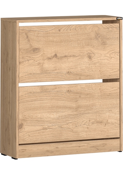 Flat Duo 2 Katlı Geniş Ayakkabılık - Florida Meşe 73x84x26 Cm Meşe
