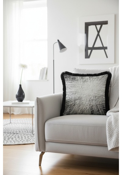 Modern Çizgisel Sanat Minimal Lüx Saçaklı Yastık Kılıfı-siyah Gri Modern Püsküllü Kırlent Kılıfı Toprak Sütlü Bej Modern Çizgisel Sanat Minimal Lüx Saçaklı Yastık Kılıfı-siyah Gri Modern Püsküllü Kırlent Kılıfı Toprak Sütlü Bej